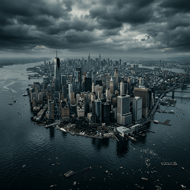 Flooded Coastal City